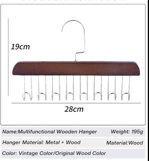 Multi Hook Coat Racks 360 Degree Space Saving Hangers