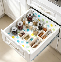 Thumbnail for Multicolor Antibacterial Shelf & Drawer Liner Roll - Waterproof, Non-Slip Foam Mat for Cabinets and Wardrobes (30 x 300 cm)