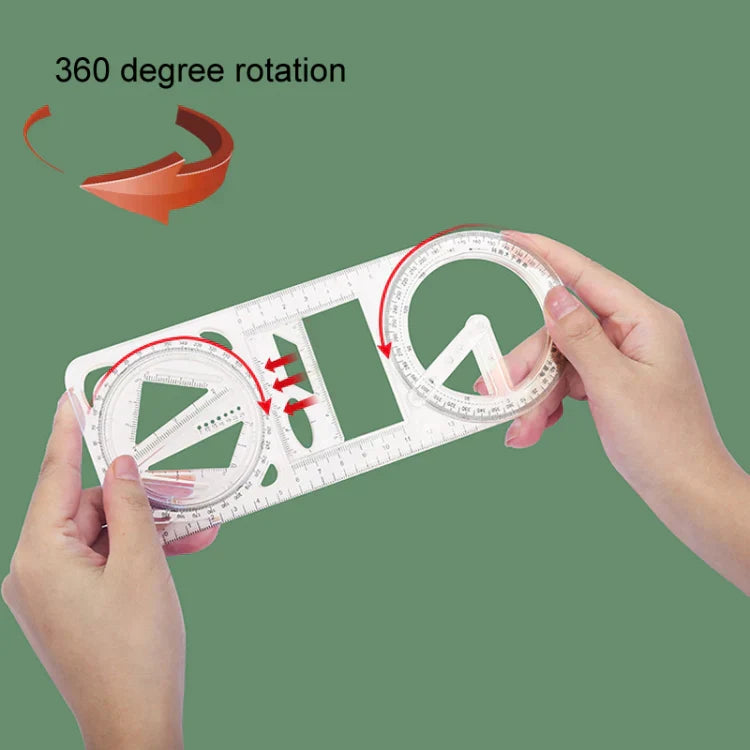 Multifunctional Geometry Ruler – Ideal for Math & Craftwork ⭐⭐⭐⭐⭐