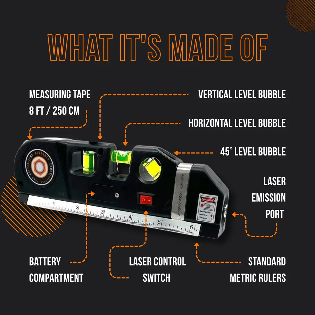 Multipurpose Laser Level Kit Tool ⭐⭐⭐⭐⭐