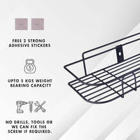 Thumbnail for Metal Bathroom Corner Shelf Rack