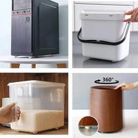 Thumbnail for Self-Adhesive Rotating Mini Wheels for Storage Boxes & Bins ⭐⭐⭐⭐⭐