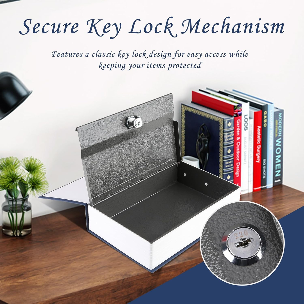 🔐📚 The Ultimate Secret Book Locker 📖🔐 + 🎁 FREE Superhero Keychain (Worth ₹300!), Disguised Valuable Asset ⭐⭐⭐⭐