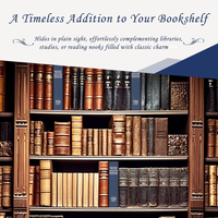 Thumbnail for 🔐📚 Book Safe with Key & Combination Locker - Secret Hidden Security Box, Lockable Penny Bank for Coins/Cash/, Hidden Safe for /Office, Disguised Valuable Asset ⭐⭐⭐⭐