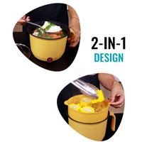 Thumbnail for Multi-function Electric Hot Pot, Combines Steaming, Boiling, Frying, and Blanching, Anti-Dry Burn Non-Stick Inner Pot ⭐⭐⭐⭐⭐