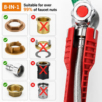 Thumbnail for Anti-Slip Plumbing Repair Tap & Sink Wrench