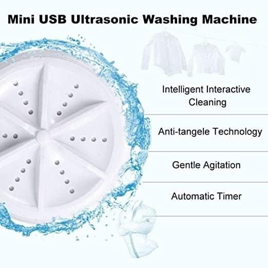 Portable Mini Washing Machine Ultrasonic Turbine Washer